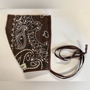 Brown Bandana Baby Pixie Bonnet 3-6 months